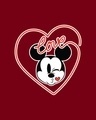 Shop Love Mickey Hearts  Fleece Sweatshirt (DL)