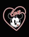 Shop Love Mickey Hearts Round Neck 3/4th Sleeve T-Shirt (DL)-Full