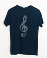 Shop Love Music Half Sleeve T-Shirt-Front