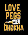 Shop Love Pegs Aur Dhoka Half Sleeve T-Shirt