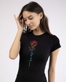 Shop Love Rose Half Sleeve T-Shirt-Front
