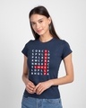 Shop Love Scrabble Half Sleeve T-Shirt-Front