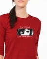 Shop Loves Anime Round Neck 3/4 Sleeve T-Shirt Bold Red-Front