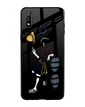 Shop Luffy Line Art Premium Glass Case for Realme 3 Pro (Shock Proof, Scratch Resistant)-Front