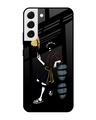 Shop Luffy Line Art Premium Glass Case for Samsung Galaxy S22 5G (Shock Proof,Scratch Resistant)-Front