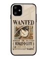 Shop Luffy Wanted Premium Glass Case for Apple iPhone 11 (Shock Proof,Scratch Resistant)-Front