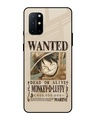 Shop Luffy Wanted Premium Glass Case for OnePlus 8T (Shock Proof,Scratch Resistant)-Front