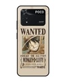 Shop Luffy Wanted Premium Glass Case for Poco M4 Pro(Shock Proof, Scratch Resistant)-Front