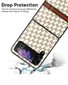 Shop Luxurious Pattern Premium Glass Case for Samsung Galaxy Z Flip4 5G (Shock Proof, Scratch Resistant)-Design