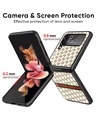 Shop Luxurious Pattern Premium Glass Case for Samsung Galaxy Z Flip4 5G (Shock Proof, Scratch Resistant)