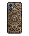 Shop Luxury Mandala Printed Premium Glass Cover For OnePlus Nord N20 5G (Impact Resistant, Matte Finish)-Front