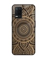 Shop Luxury Mandala Printed Premium Glass Cover for Realme 8 5G (Shock Proof, Scratch Resistant)-Front