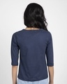 Shop Ly Bts Army 3/4th Sleeve Slim Fit T-Shirt-Galaxy Blue-Design