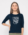 Shop Lydhkhor Round Neck 3/4th Sleeve T-Shirt-Front