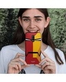 Shop Face Focus Ironman Sleek Phone Case For Oneplus 7-Full