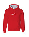 Shop Women's Red Meh Hoodie Sweatshirt-Full