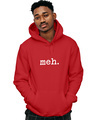 Shop Men's Red Meh Hoodie Sweatshirt-Front