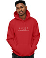 Shop Men's Red Raised Wild Hoodie Sweatshirt-Front