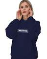 Shop Women's Blue Whatever Hoodie Sweatshirt-Front