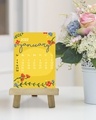 Shop Yellow Beautiful Floral Print 2022 Calendar