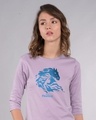 Shop Magical Elsa Round Neck 3/4th Sleeve T-Shirt (FROZEN)-Front