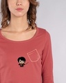 Shop Magical Pocket Scoop Neck Full Sleeve T-Shirt (HPL)-Front