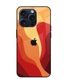 Shop Magma Color Pattern Premium Glass Case for Apple iPhone 15 Pro(Shock Proof, Scratch Resistant)-Front