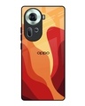 Shop Magma Color Pattern Premium Glass Case for Oppo Reno11 5G(Shock Proof, Scratch Resistant)-Front