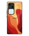 Shop Magma Color Pattern Premium Glass Case for Vivo V30 5G(Shock Proof, Scratch Resistant)-Front