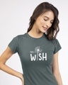 Shop Make A Wish Half Sleeve T-shirt-Front