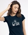 Shop Make A Wish Half Sleeve T-shirt-Front