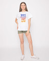 Shop Make Peace Colorful Boyfriend T-Shirt-Full