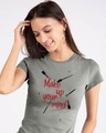 Shop Make Up Your Mind Half Sleeve T-Shirt-Design