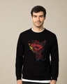 Shop Man Of Steel Emblem Fleece Light Sweatshirt (SL)-Front