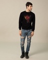 Shop Man Of Steel Emblem Fleece Light Sweatshirt (SL)-Design