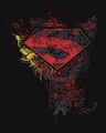 Shop Man Of Steel Emblem Half Sleeve T-Shirt (SL)