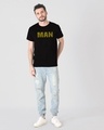 Shop Man Typo  Half Sleeve T-Shirt-Full
