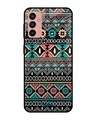 Shop Mandala Pattern Printed Premium Glass Cover for Samsung Galaxy M13 (Shock Proof, Scratch Resistant)-Front