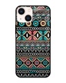 Shop Mandala Pattern Printed Premium Glass Cover for Apple iPhone 14 Plus-Front