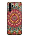 Shop Mandala Printed Premium Glass Cover For Huawei P30 Pro (Impact Resistant, Matte Finish)-Front