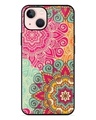 Shop Mandala Seamless Premium Glass Case for Apple Iphone 13 Mini (Shock Proof, Scratch Resistant)-Front