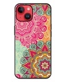 Shop Mandala Seamless Premium Printed Glass Cover for Apple iPhone 14 (Shock Proof, Scratch Resistant)-Front