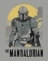 Shop Mandalorian Walking Boyfriend T-Shirt (SWL)-Full