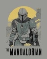 Shop Mandalorian Walking Half Sleeve T-Shirt (SWL)-Full