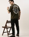 Shop Men's Green Graphic Printed Boxy Fit T Shirt