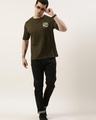 Shop Men's Green Graphic Printed Boxy Fit T Shirt