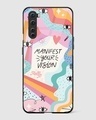 Shop Manifest Your Vision Premium Glass Case for OnePlus Nord-Front