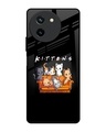 Shop Many Kittens Premium Glass Case for Vivo T3X 5G(Shock Proof, Scratch Resistant)-Front