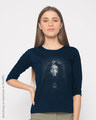 Shop Mar Ley Round Neck 3/4th Sleeve T-Shirt-Front