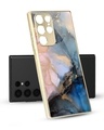 Shop Marble Ink Abstract Metallic Gold Premium Glass Case for Samsung Galaxy S22 Ultra 5G-Front